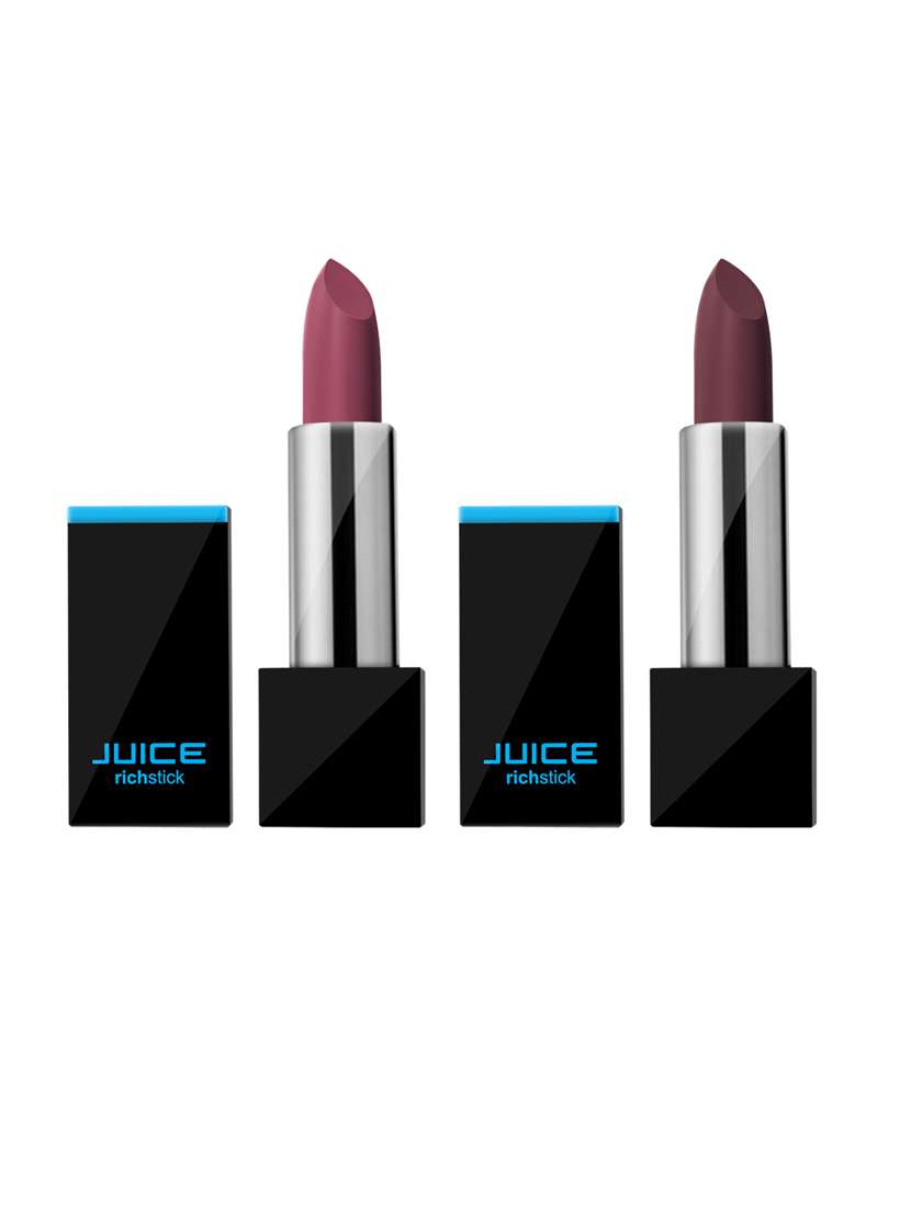 juice richstick (lipstick) pack of 2 coffeemousse m-70/berrynude m-92 waterproof & long lasting 4gm each
