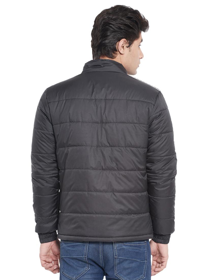 black solid quilted jacket - 18185971 - Standard Image - 2