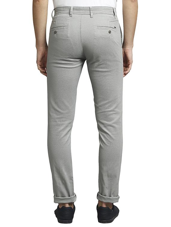 green solid flat front casual trouser - 18186988 - Standard Image - 2