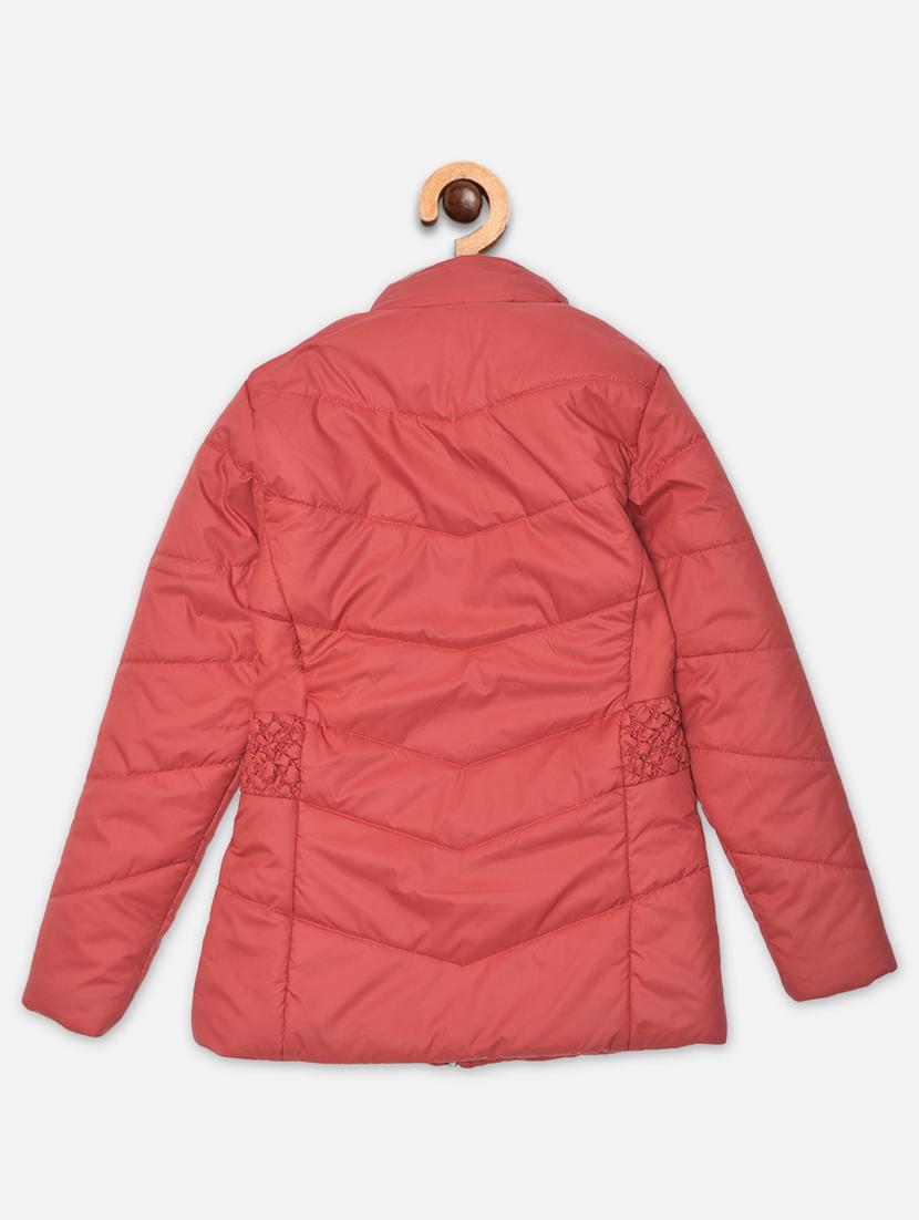 red polyester quilted jackets & coat - 18187045 - Standard Image - 2