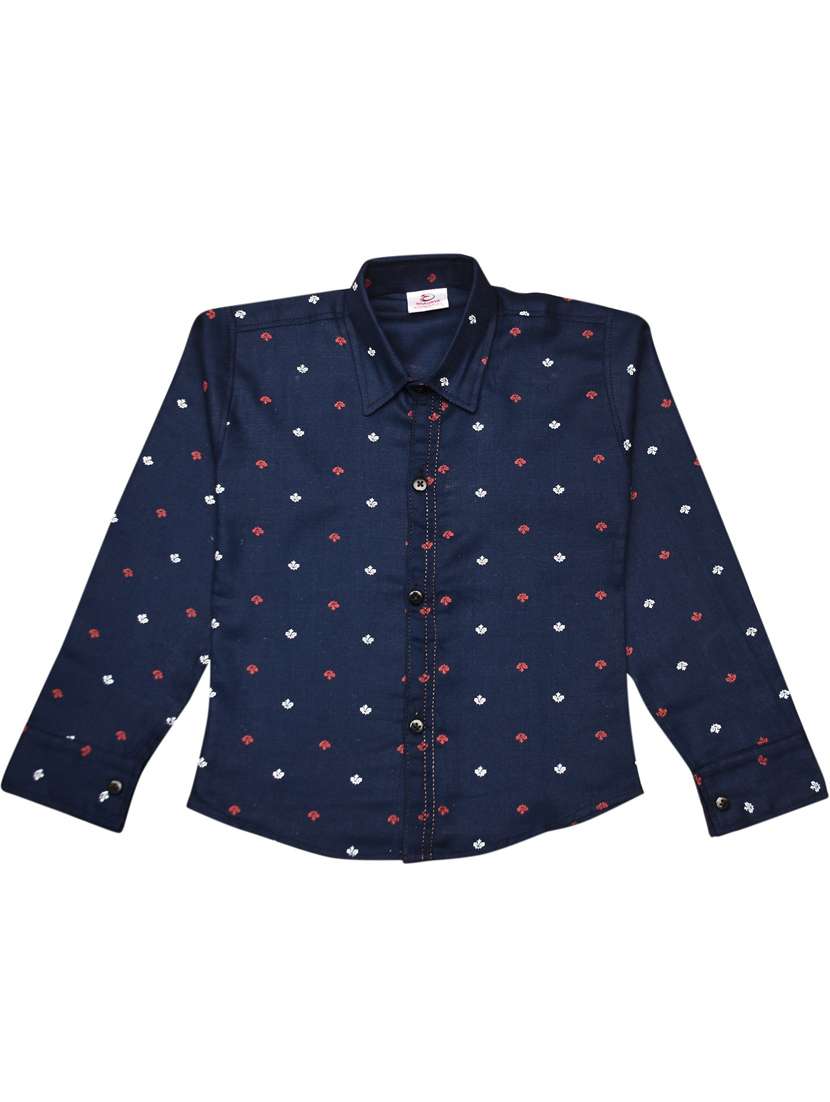 blue printed shirt - 18187379 - Standard Image - 2