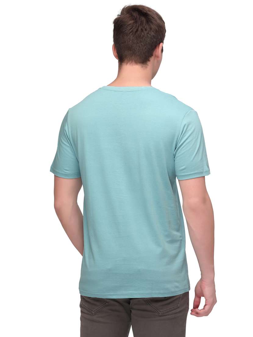 blue chest print t-shirt - 18188607 -  Standard Image - 2