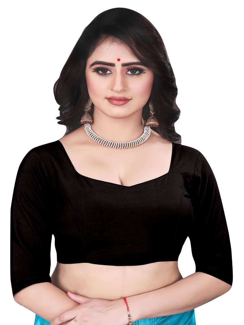 red printed saree with blouse - 18189164 -  Standard Image - 2