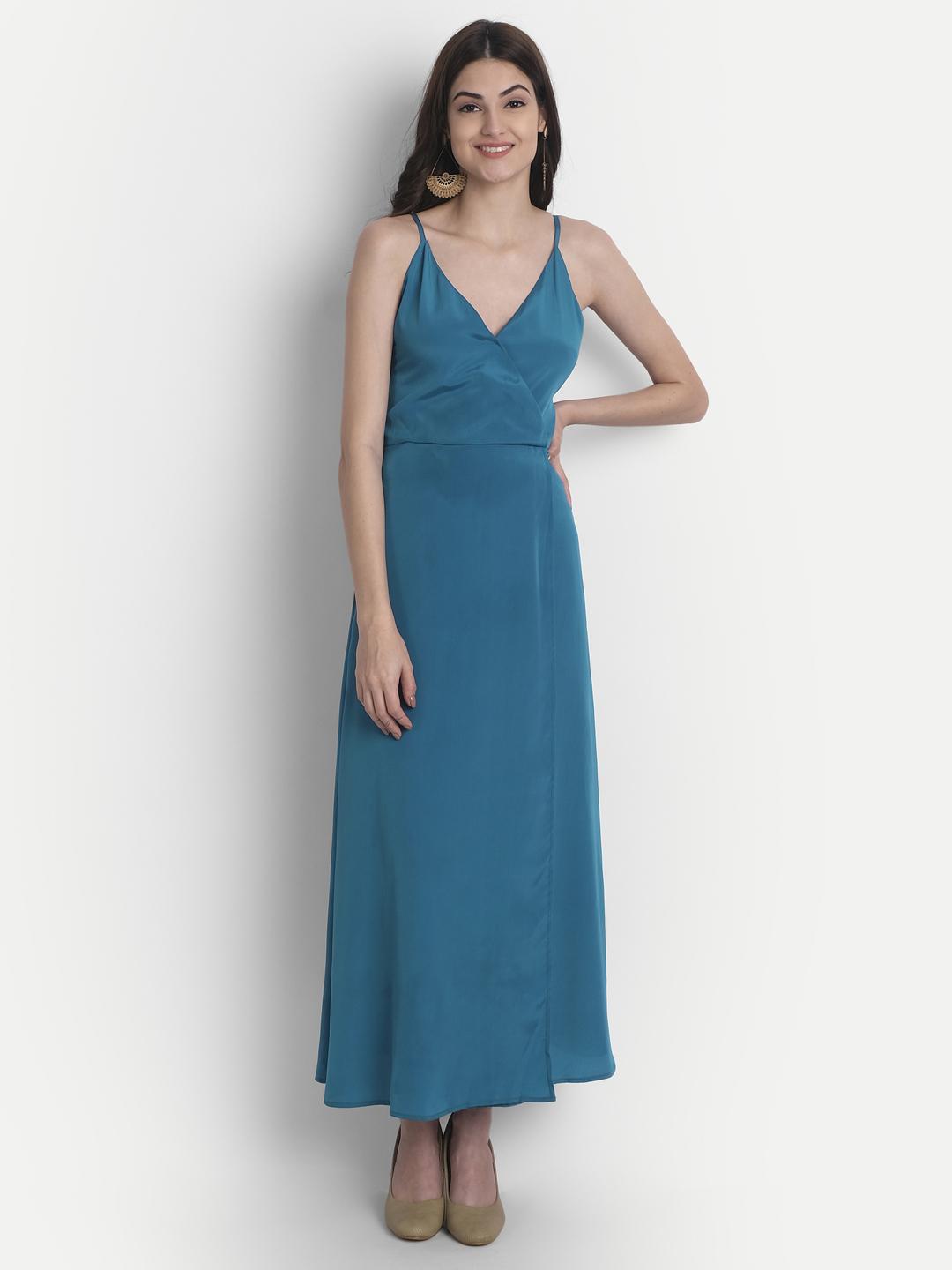 women's fit & flare solid dress - 18190250 -  Zoom Image - 0