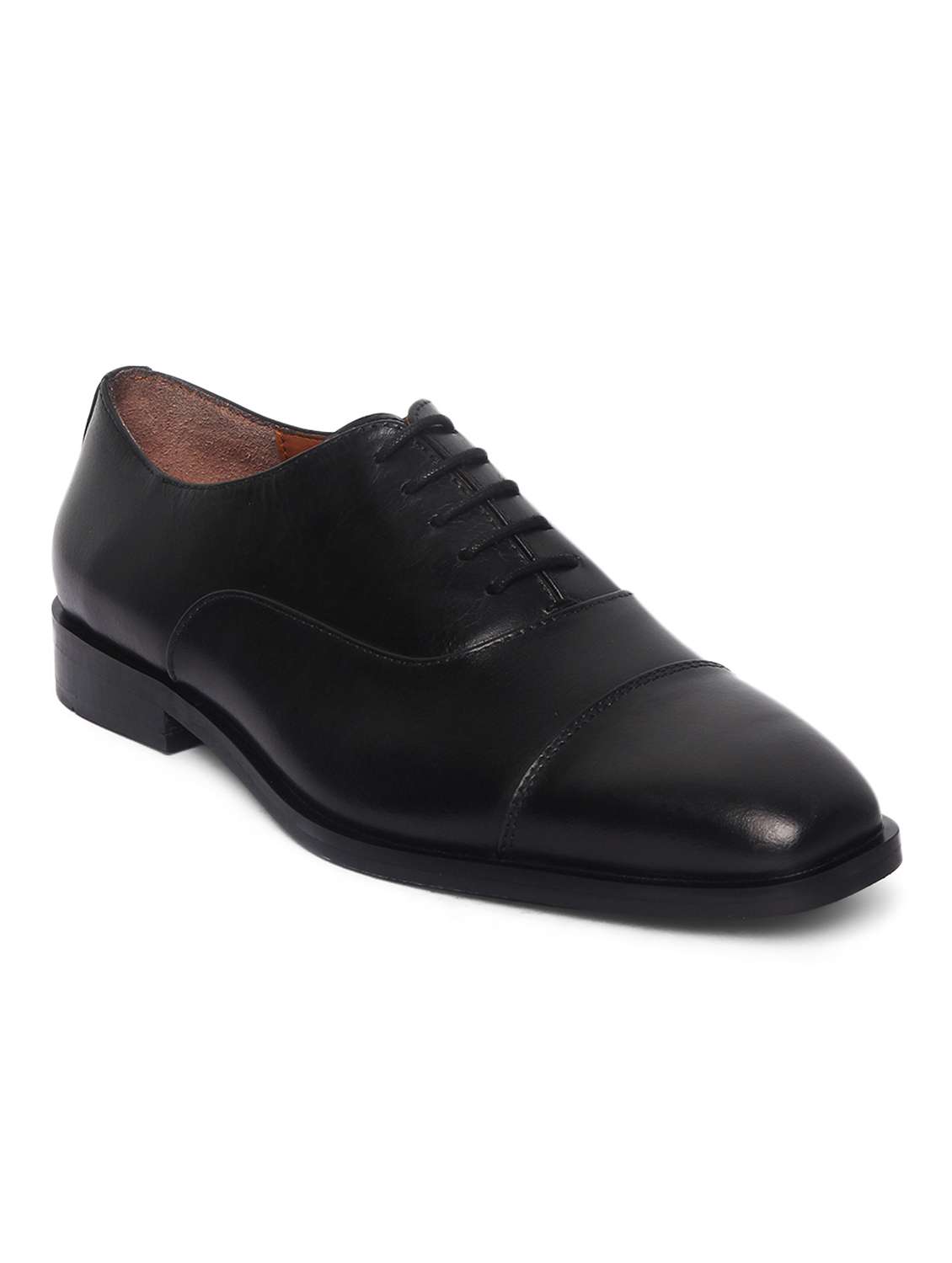 black leather oxfords