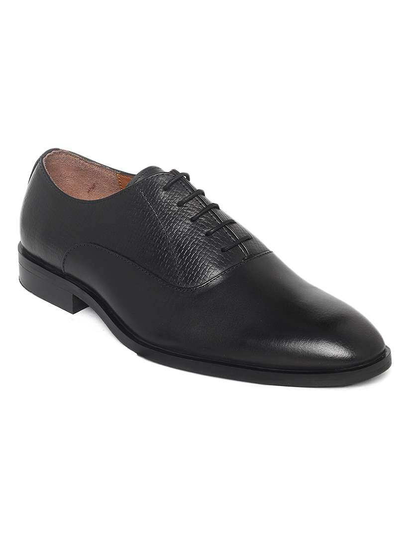 black leather oxfords