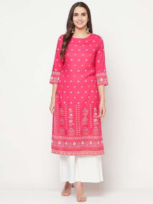 women's straight kurta - 18192089 -  Standard Image - 0