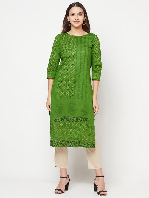 women's straight kurta - 18192097 - Standard Image - 0
