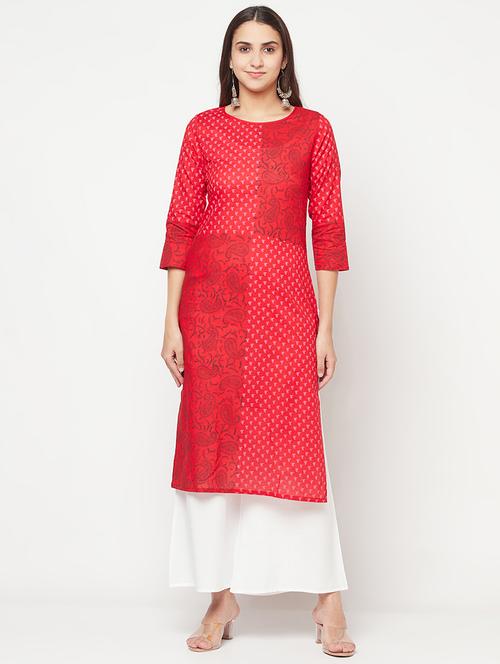 women's straight kurta - 18192099 - Standard Image - 0