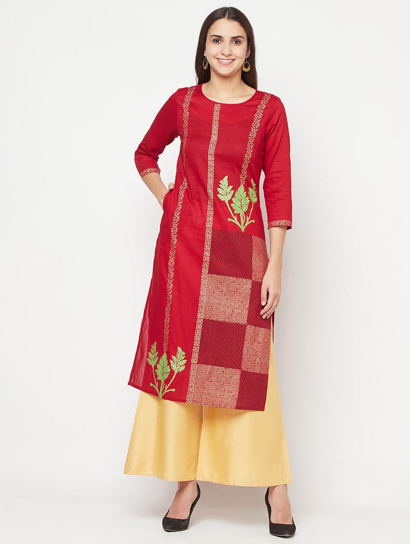 women's straight kurta - 18192101 -  Zoom Image - 0