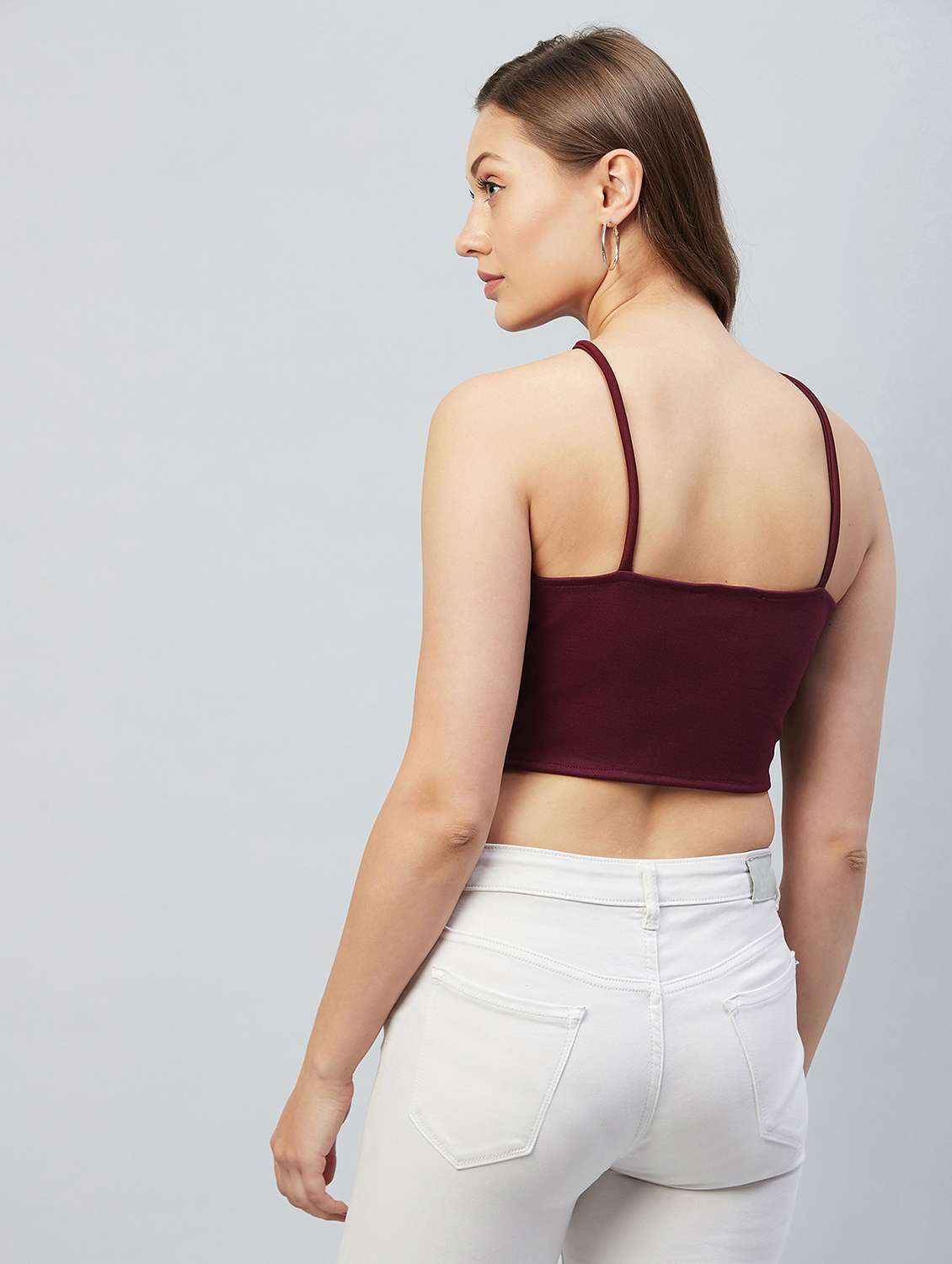 Women's Crop Halter Neck Top