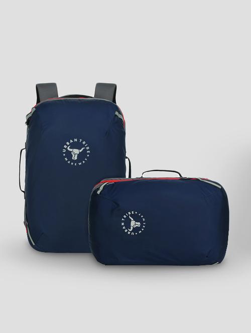 blue polyester laptop backpack - 18194425 - Standard Image - 0
