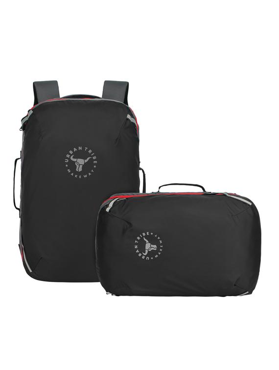 black polyester laptop backpack - 18194427 - Zoom Image - 0