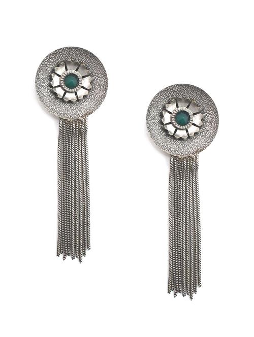 slver plated drop earing  - 18195989 -  Standard Image - 0