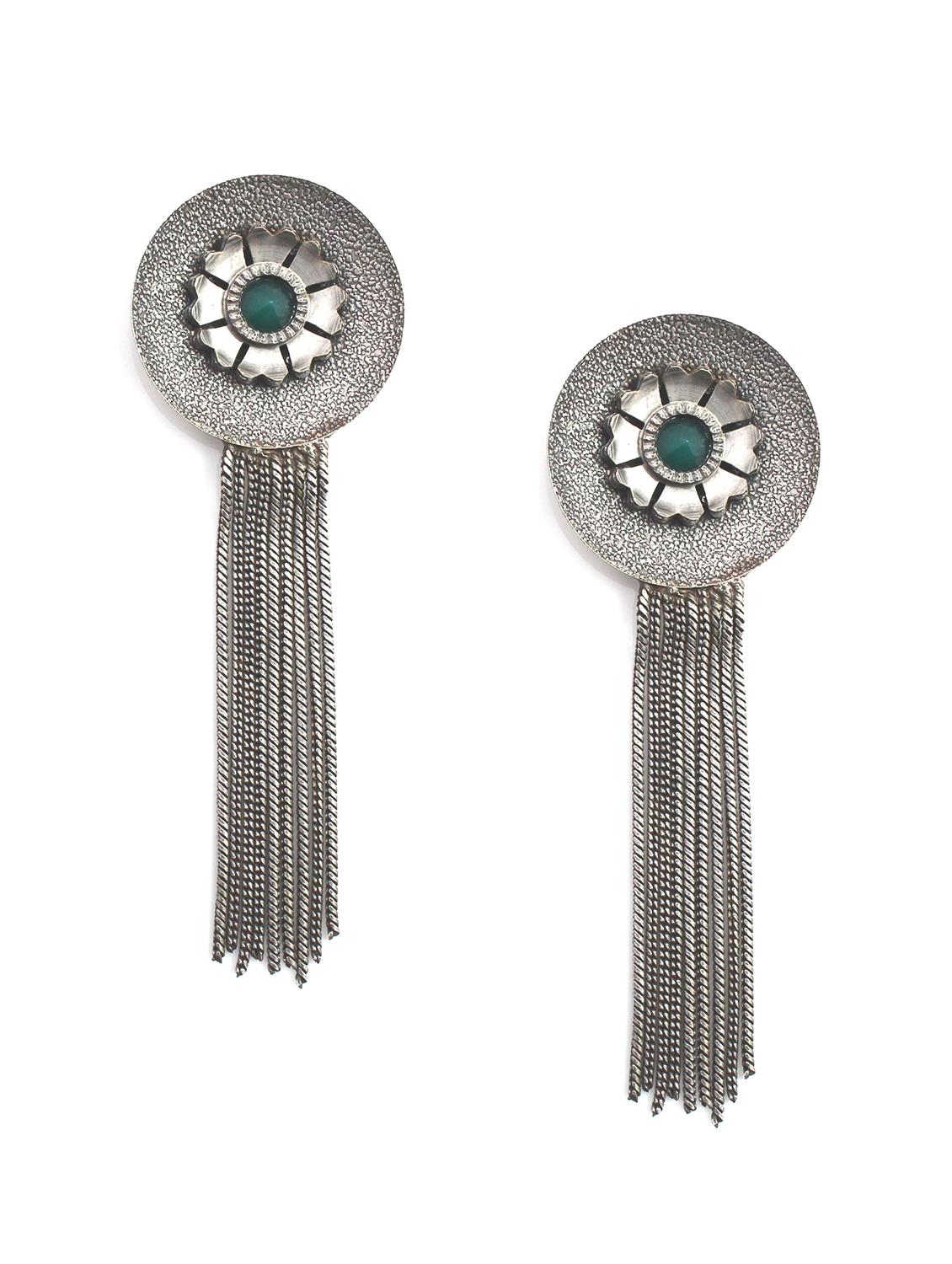 slver plated drop earing  - 18195989 -  Zoom Image - 0