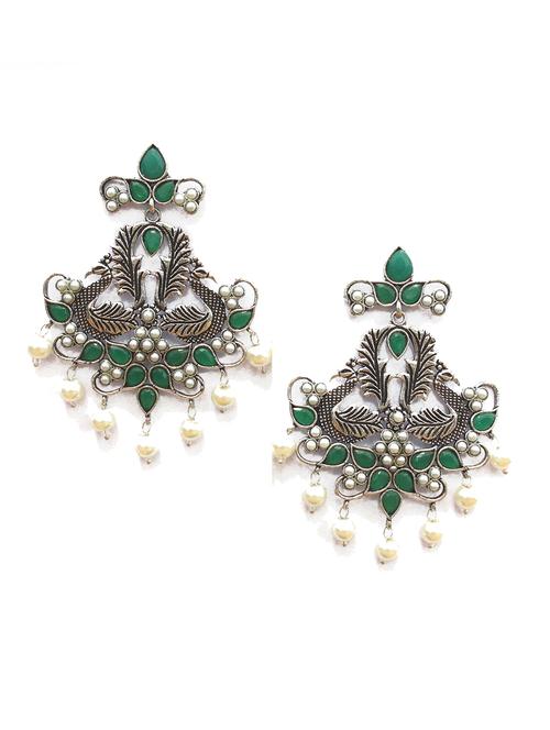 multi colored metal jhumka earring - 18195991 -  Standard Image - 0
