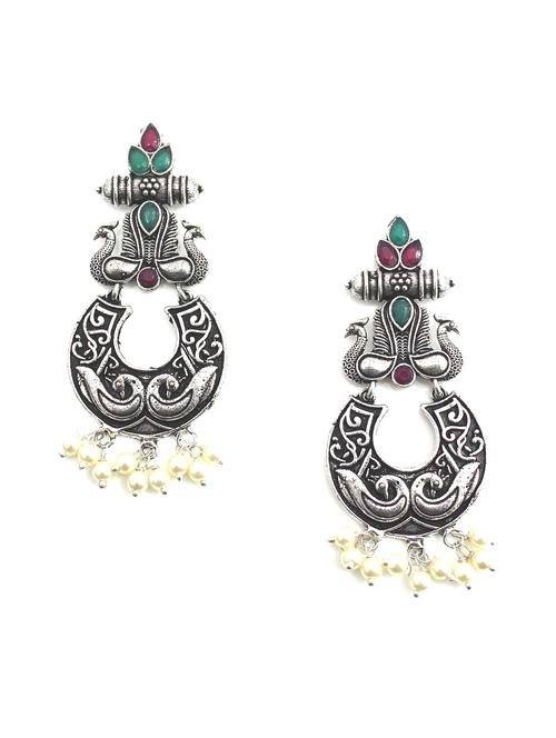 multi colored metal jhumka earring - 18195995 -  Standard Image - 0