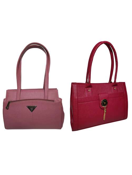 multi colored leatherette (pu) combo handbag - 18196610 -  Standard Image - 0