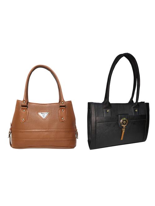 multi colored leatherette (pu) combo handbag - 18196705 -  Standard Image - 0