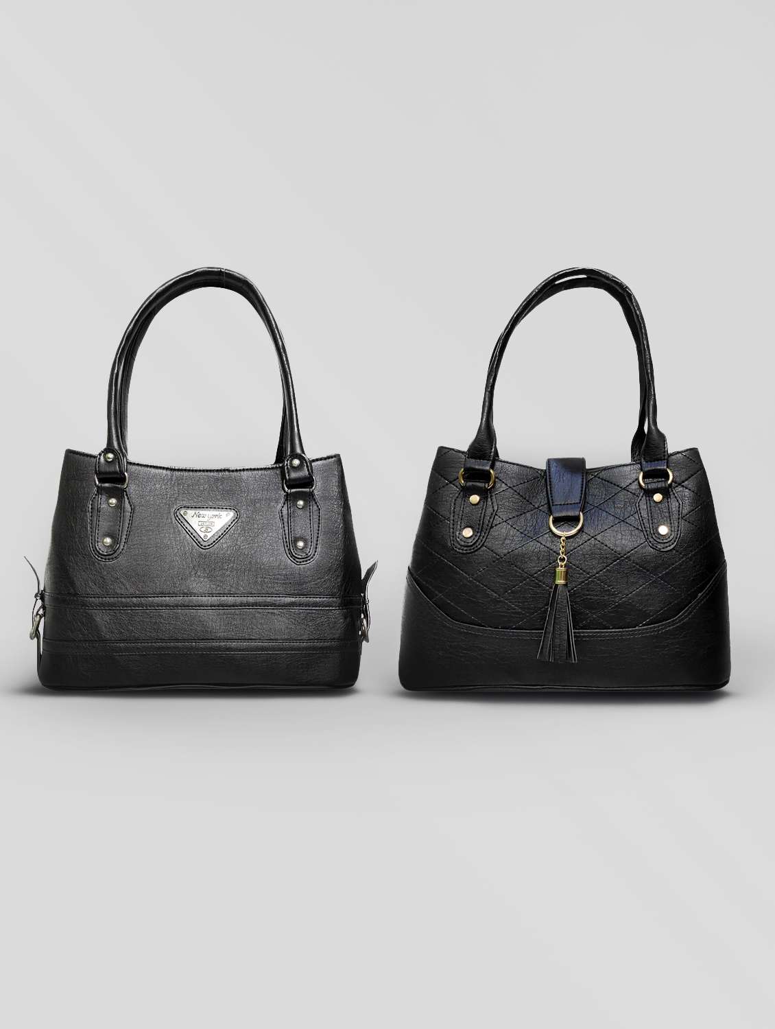 multi colored leatherette (pu) combo handbag