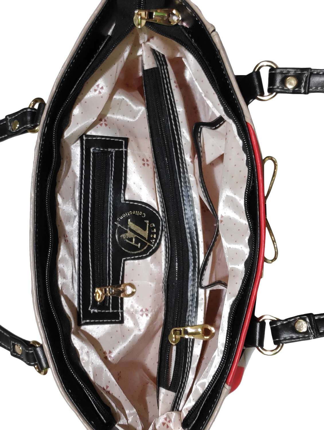 multi colored leatherette (pu) combo handbag - 18197039 -  Standard Image - 2