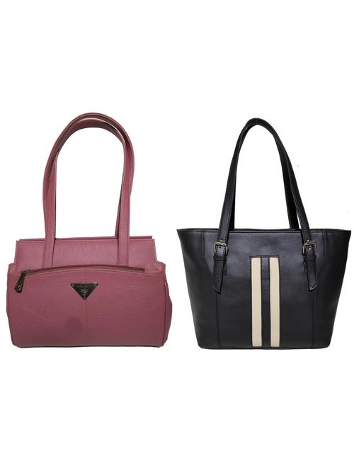 multi colored leatherette (pu) combo handbag - 18197275 -  Standard Image - 0