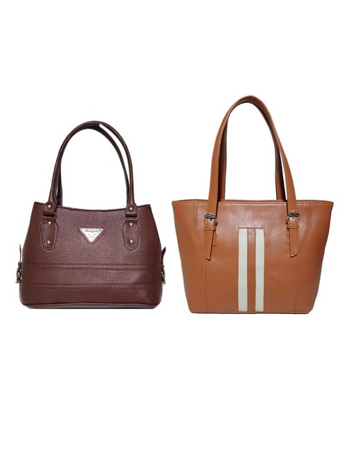 multi colored leatherette (pu) combo handbag - 18197405 -  Standard Image - 0