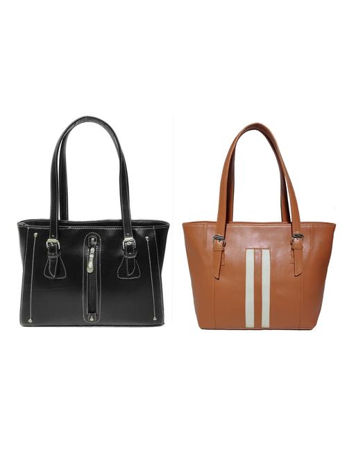 multi colored leatherette (pu) combo handbag - 18197771 -  Standard Image - 0