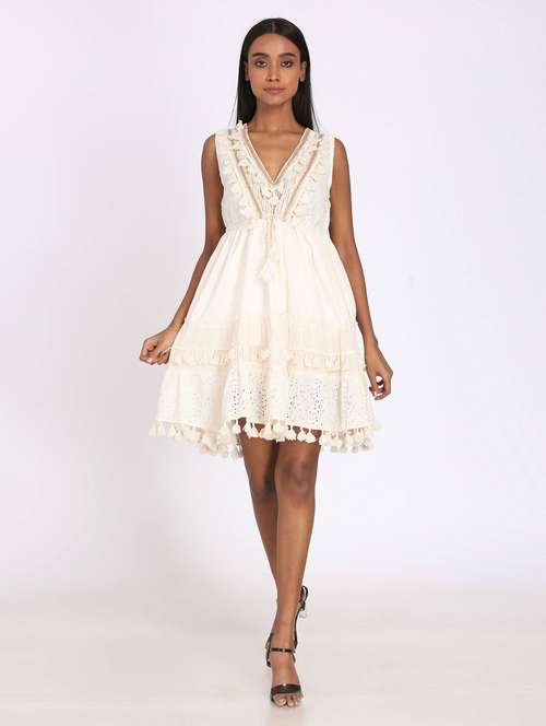 white solid tunic - 18197943 -  Standard Image - 0