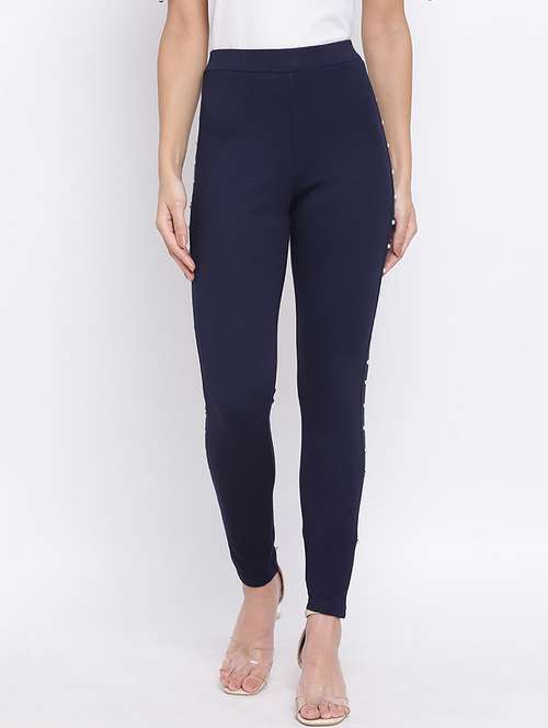 solid flat front skinny fit trouser - 18198795 - Standard Image - 0
