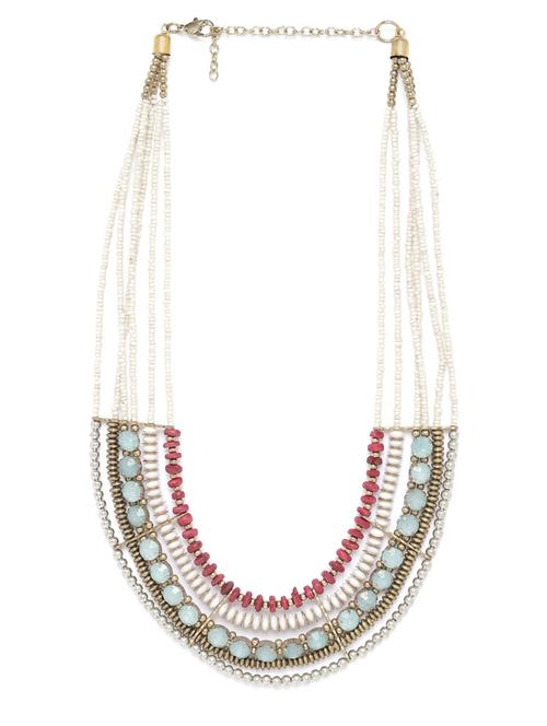 multi colored metal necklace - 18199011 - Standard Image - 0