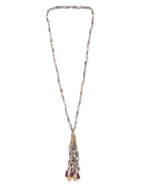 brown metal necklace - 18199024 - Standard Image - 0
