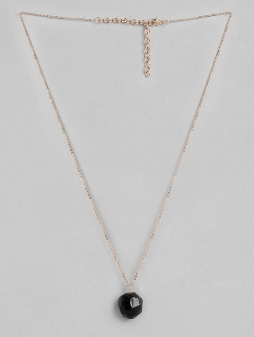 black metal long necklace - 18199046 -  Standard Image - 0