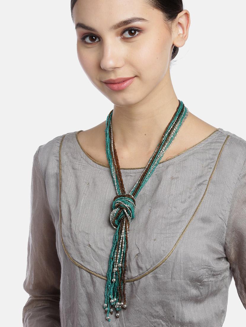 multi colored metal necklace - 18199056 - Standard Image - 2