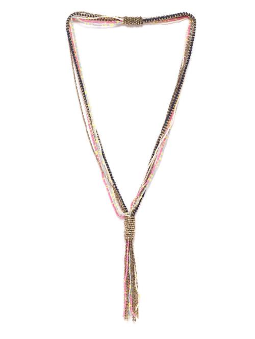 multi colored metal necklace - 18199057 - Standard Image - 0