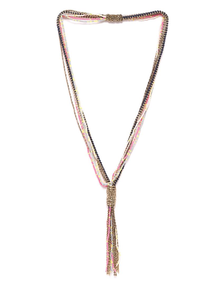 multi colored metal necklace - 18199057 - Zoom Image - 0