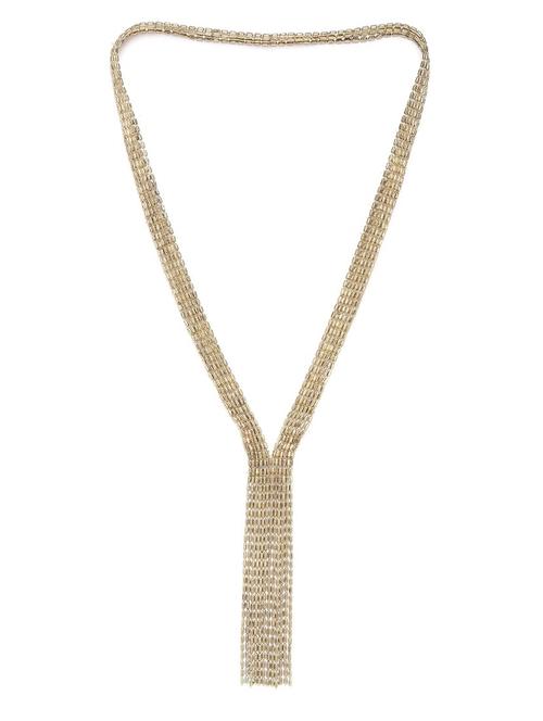 gold metal short necklace - 18199059 - Standard Image - 0