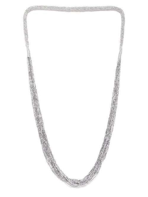 silver metal necklace - 18199082 -  Standard Image - 0