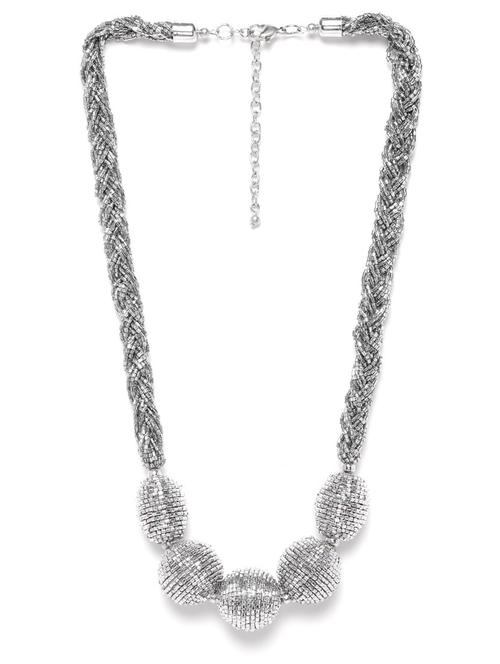 silver metal necklace - 18199085 - Standard Image - 0