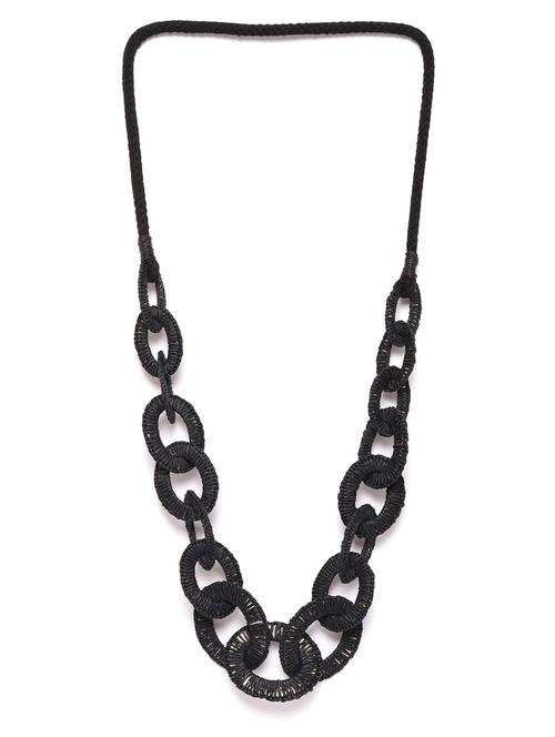 black metal necklace - 18199089 - Standard Image - 0