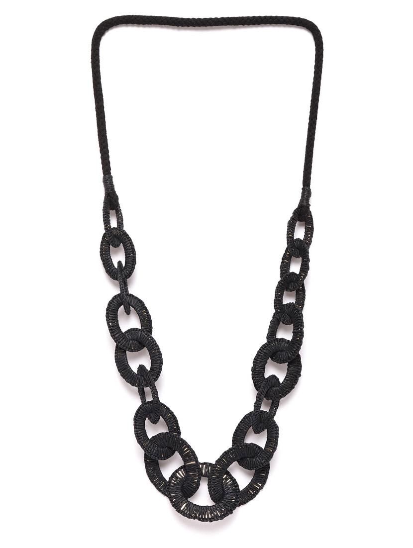 black metal necklace - 18199089 - Zoom Image - 0