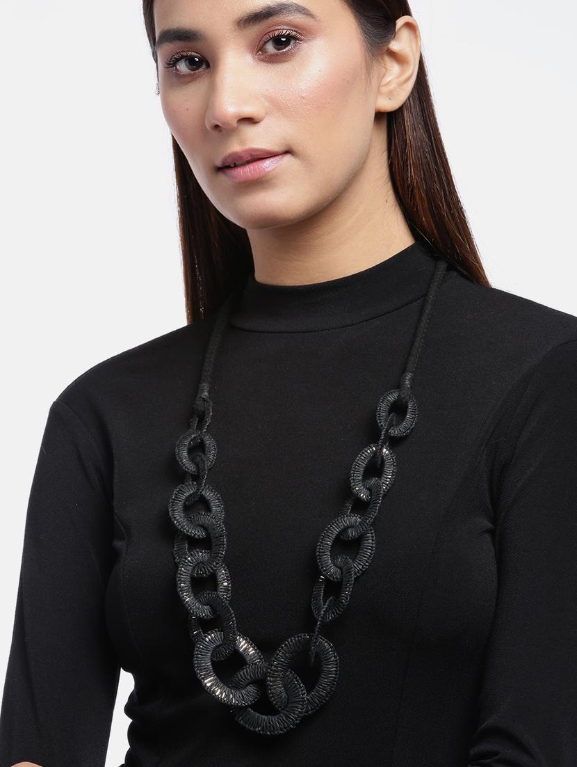 black metal necklace - 18199089 - Standard Image - 2