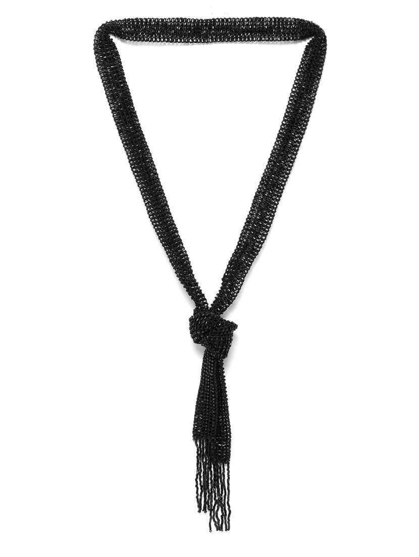 black metal necklace