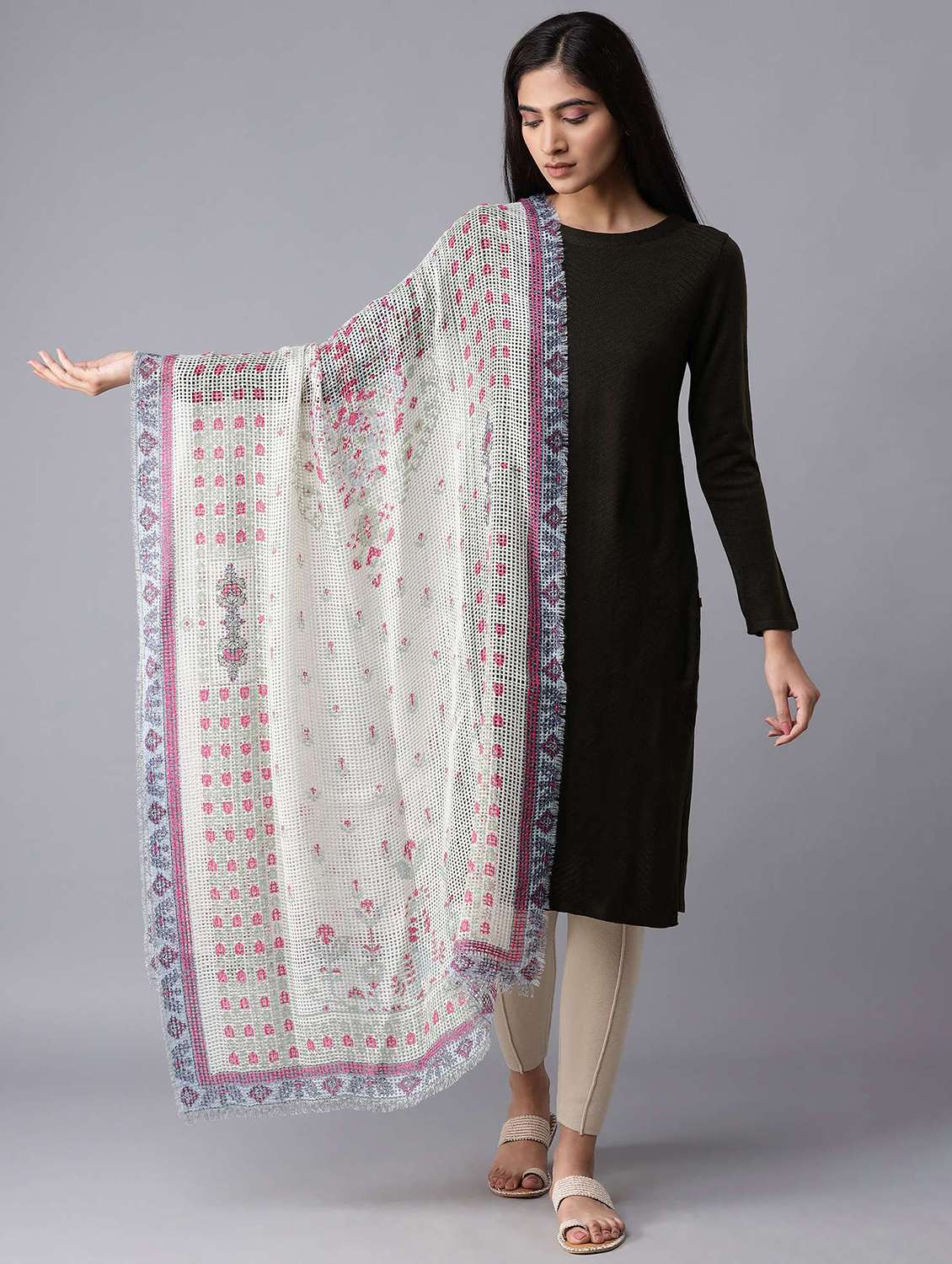 women's florals shawl