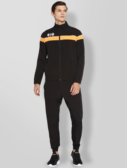 black color block track pant full length track suit - 18199484 - Standard Image - 0