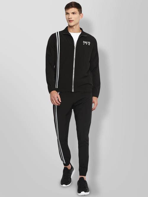 black color block track pant full length track suit - 18199490 -  Standard Image - 0