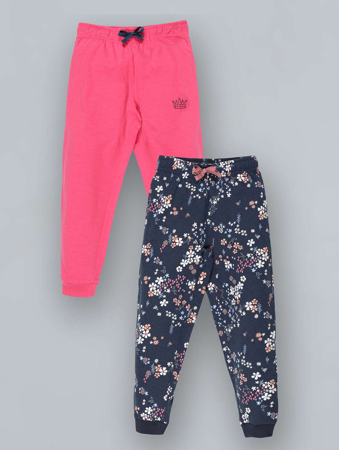 set of 2 printed jogger trouser