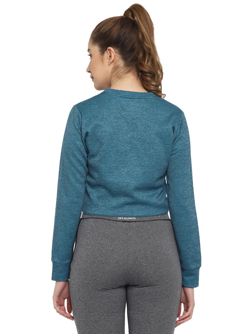 women's chest print sweatshirt - 18200938 - Standard Image - 2