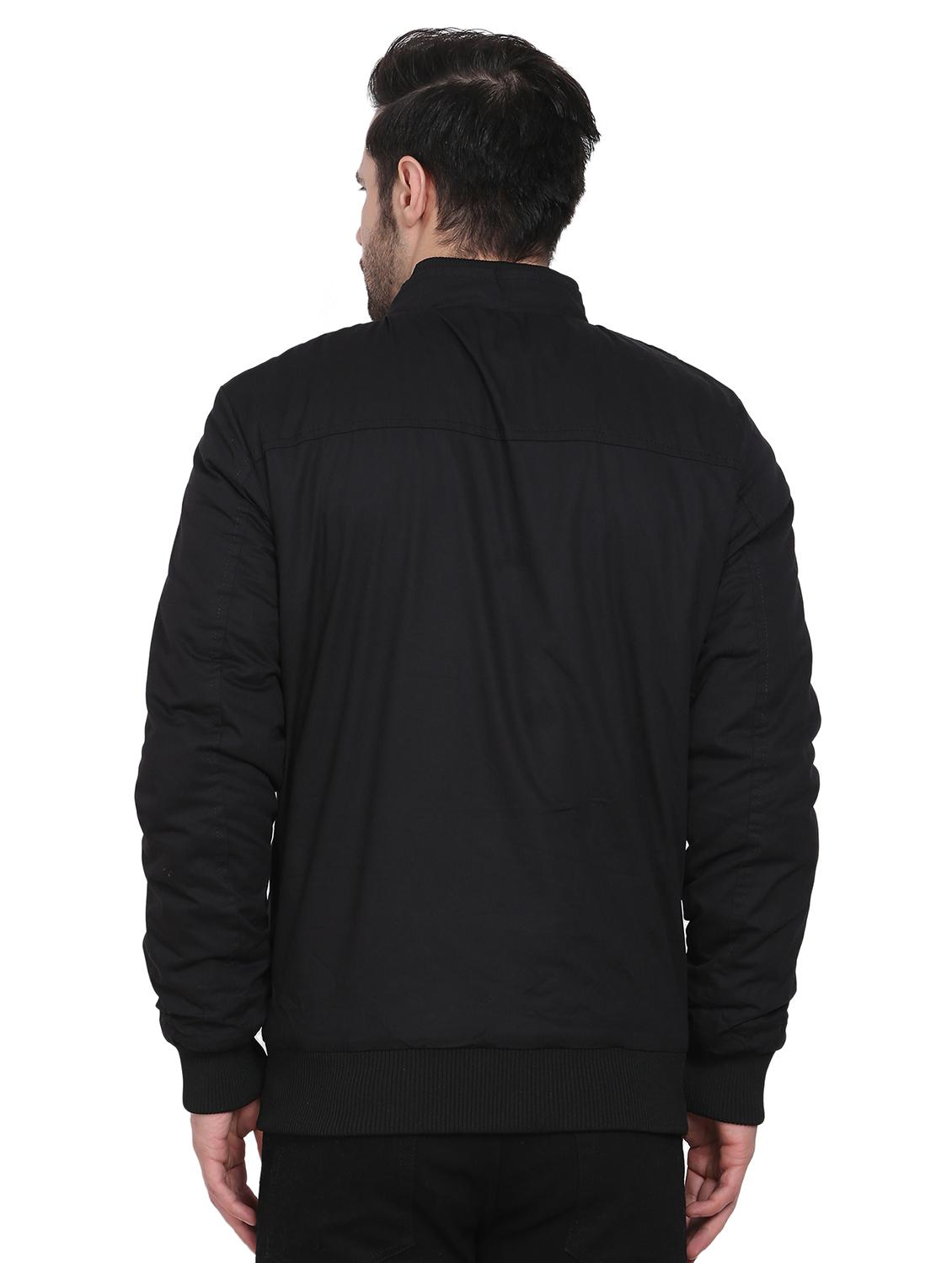 black solid bomber jacket - 18201245 - Standard Image - 2
