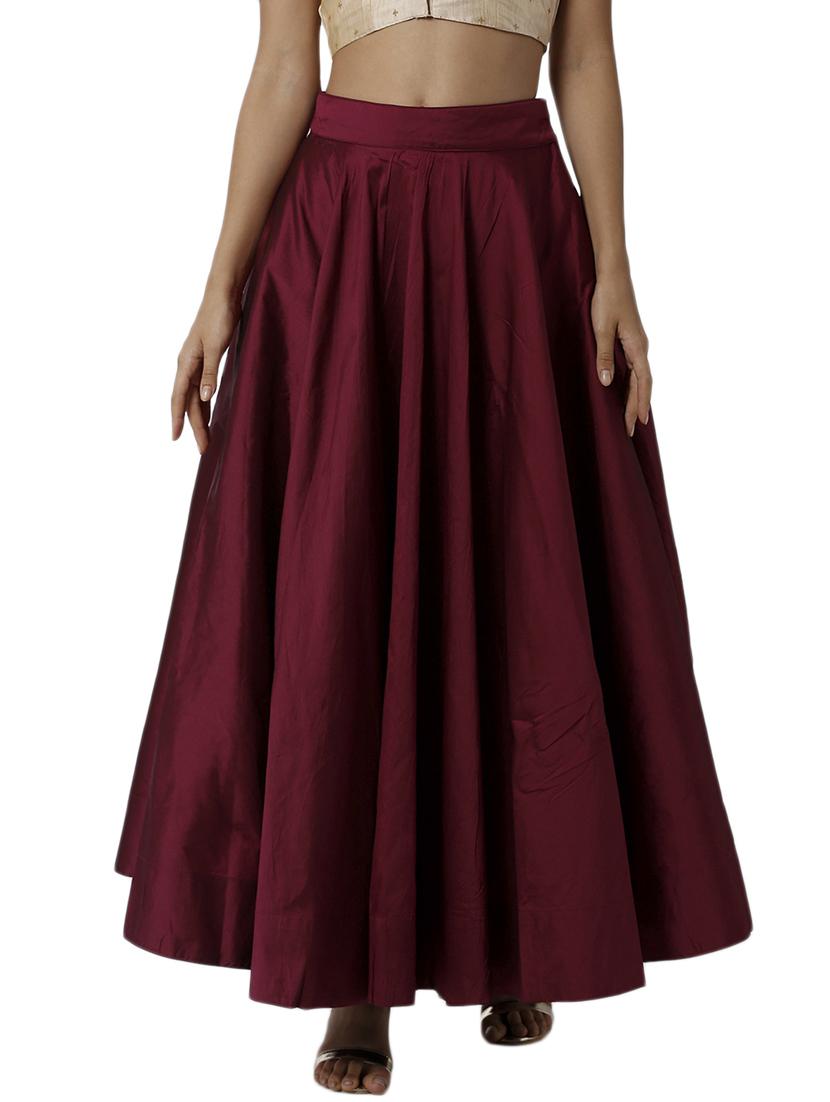 high rise flared skirt - 18203259 -  Zoom Image - 0